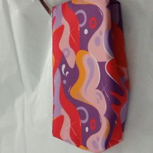Purple Clinique Makeup Bag